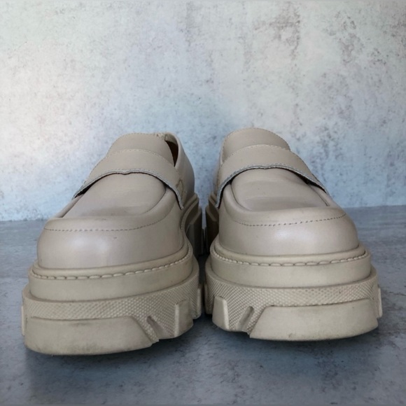 Alohas Trailblazer Platform Loafers - Cream Leather, 37 - Picture 6 of 12